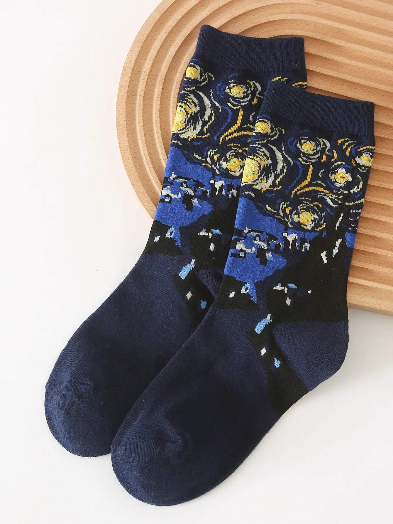 Abstract Galaxy Crew Socks, Funny Socks for Women, Novelty Socks, Funky Socks, Gift for Her