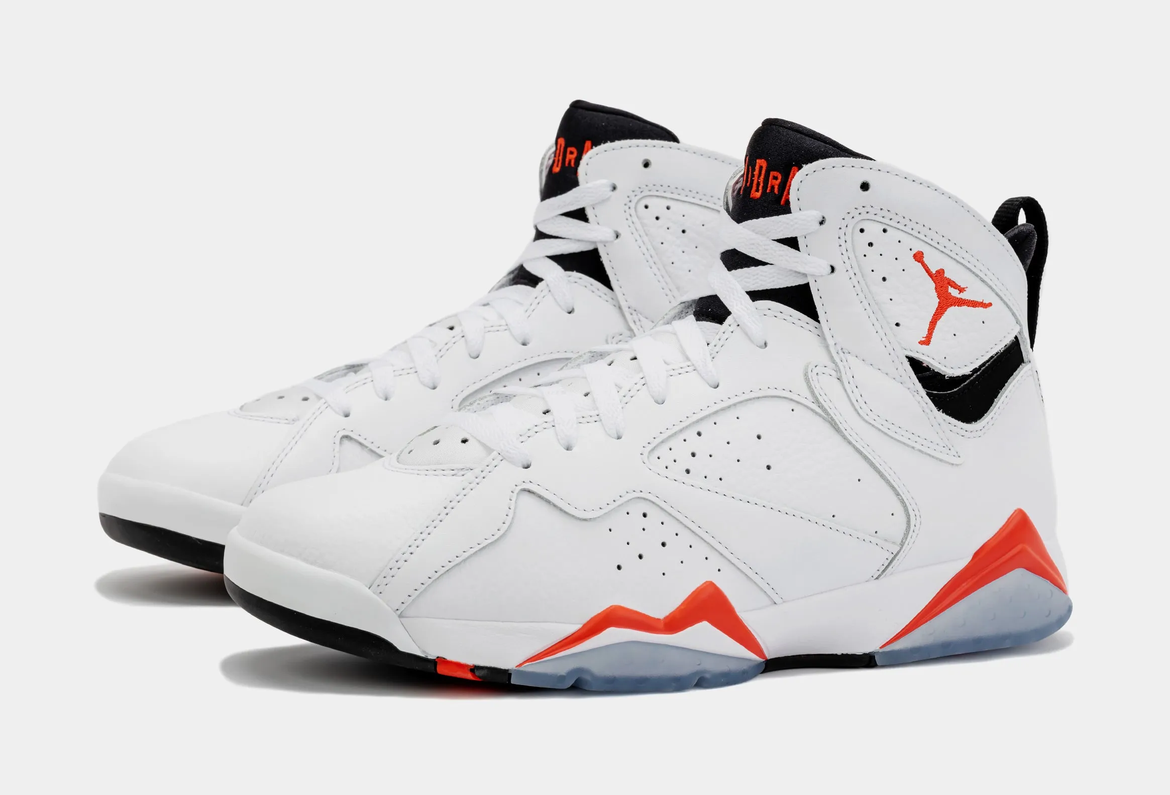 Air Jordan 7 Retro White Infrared Mens Lifestyle Shoes (White/Red)