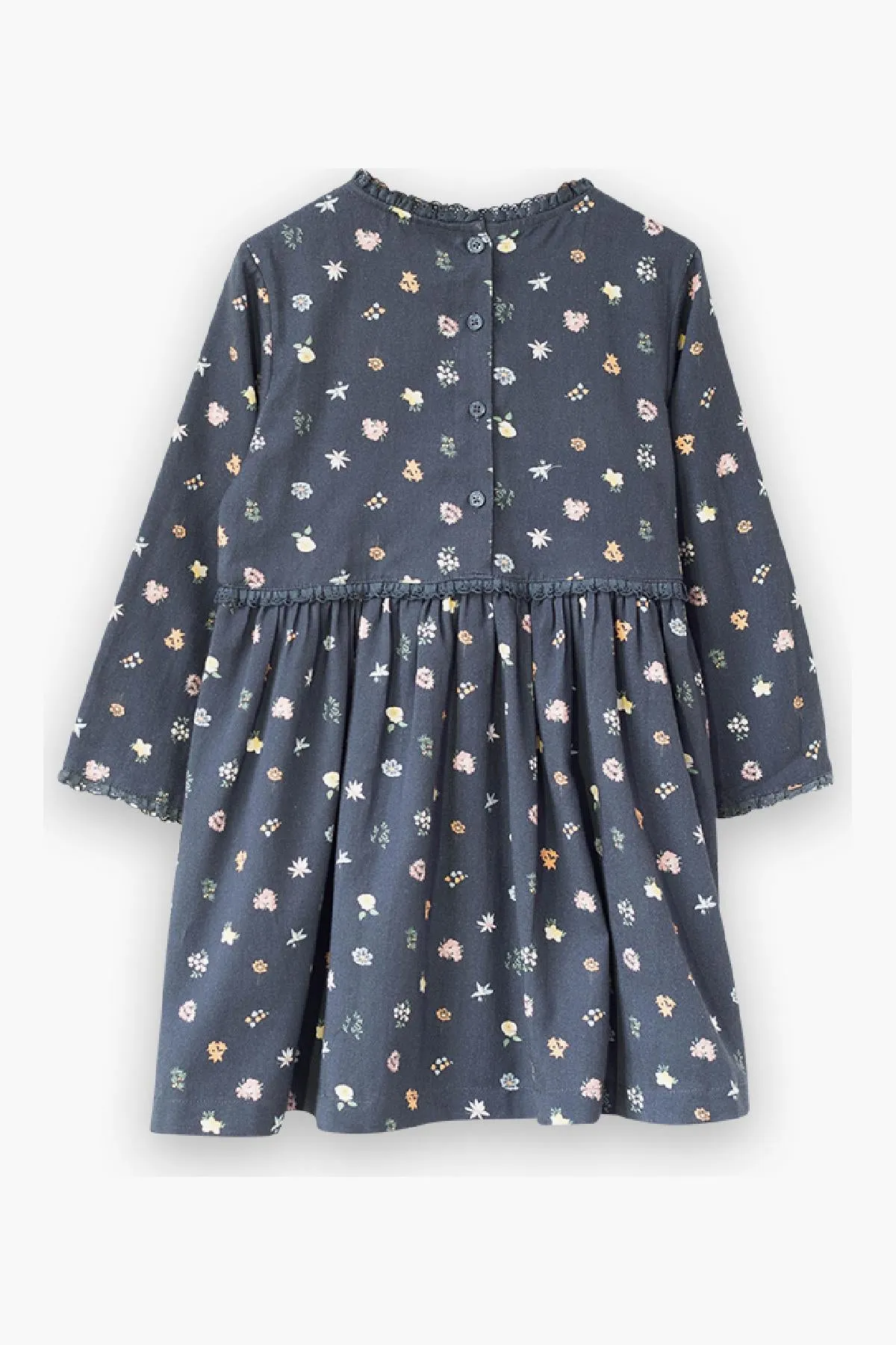 Beet World Lulu Girls Dress - Dark Navy Floral