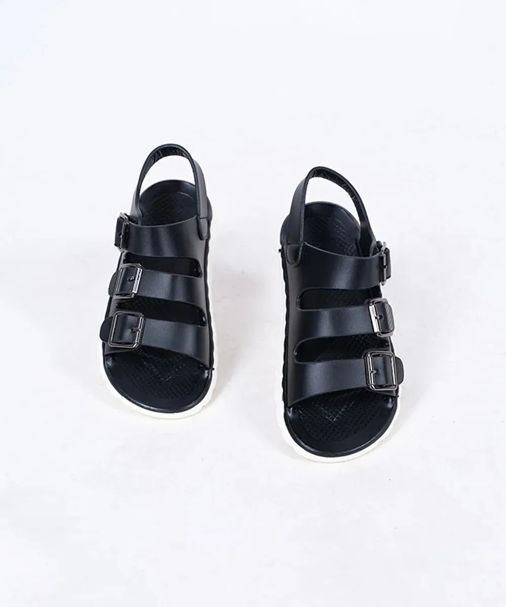 Black Colored Sandals for Boys for Outings