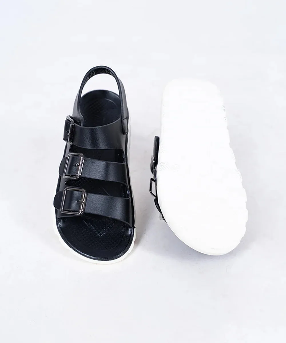 Black Colored Sandals for Boys for Outings