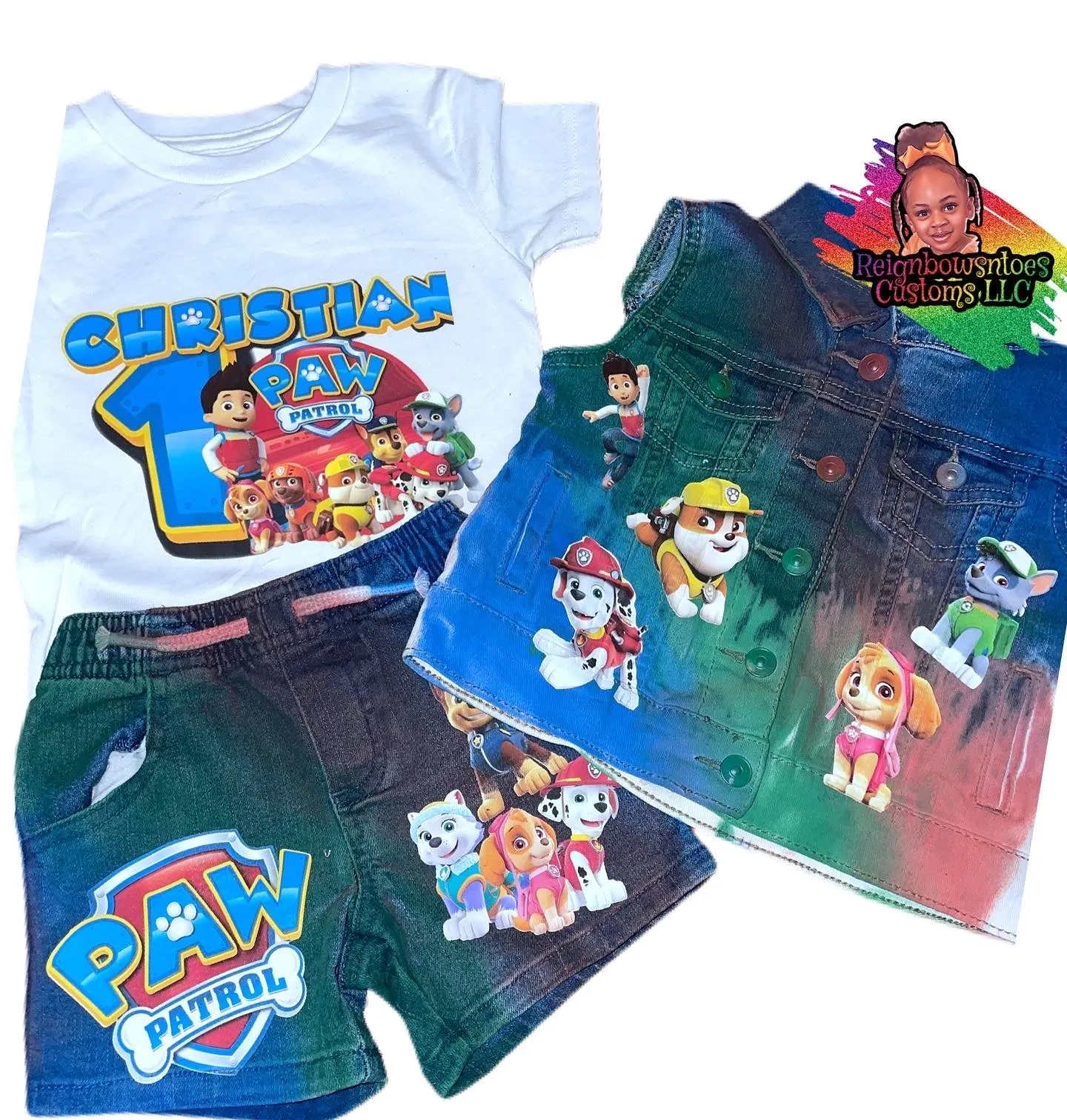 Boys Paw patrol birthday outfit