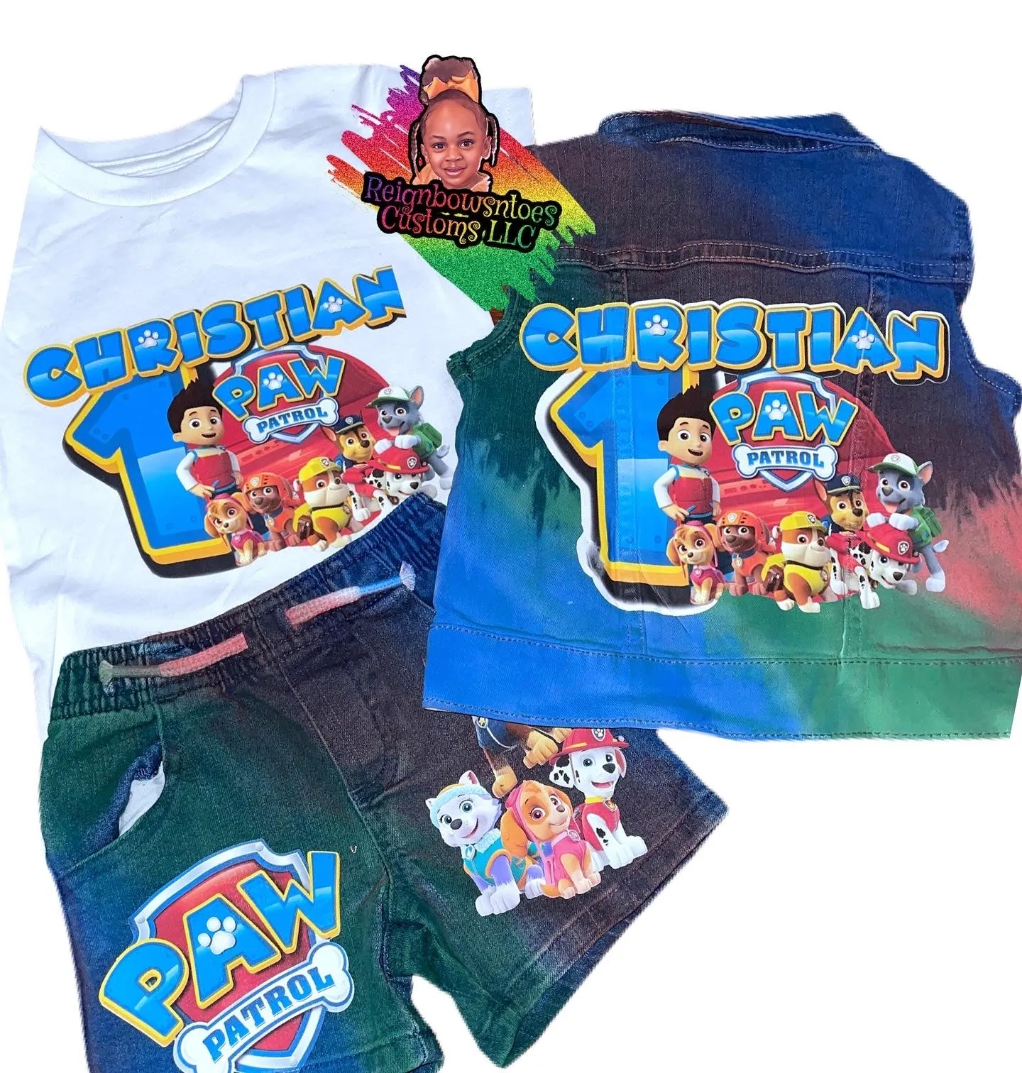 Boys Paw patrol birthday outfit