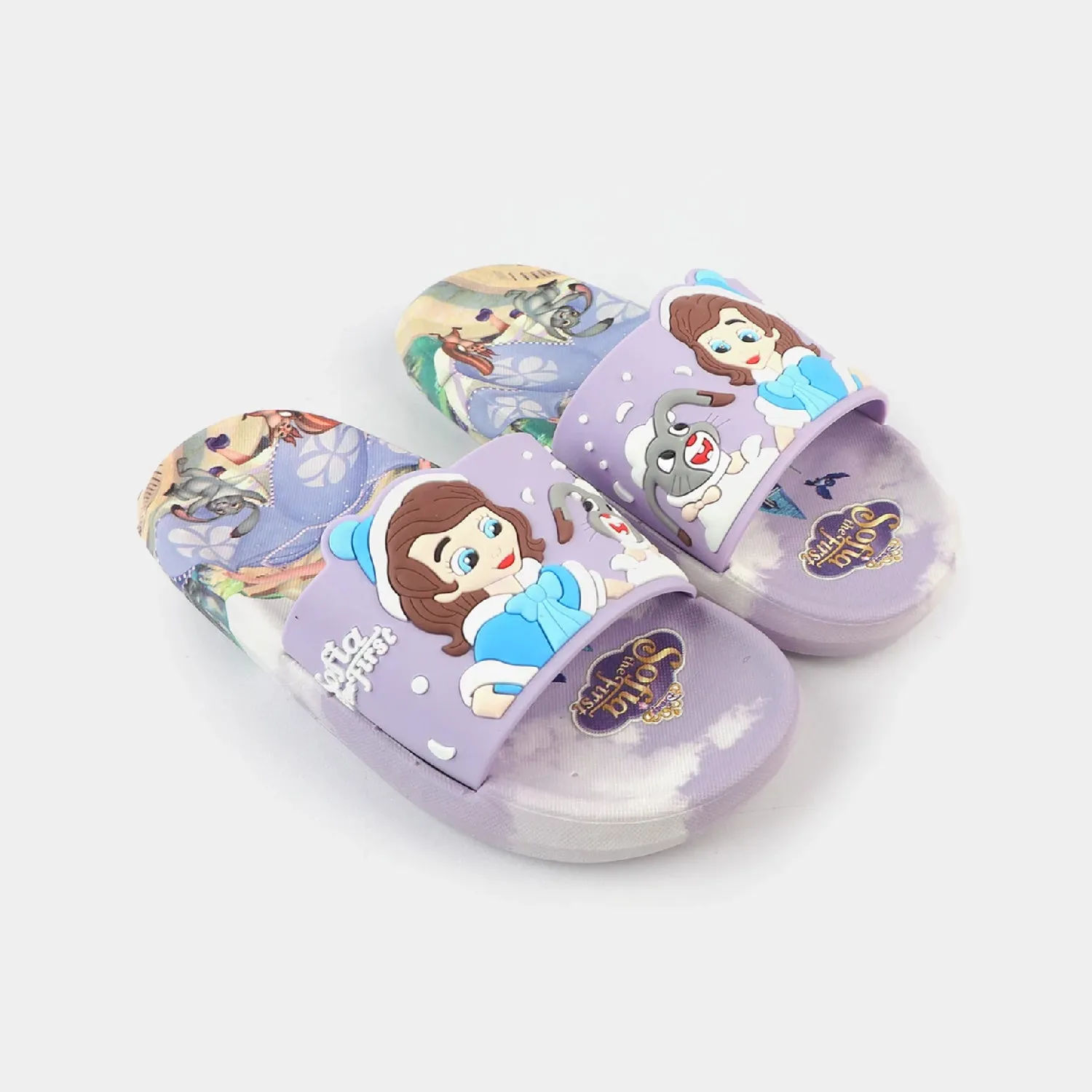 Character Girls Slippers-Purple