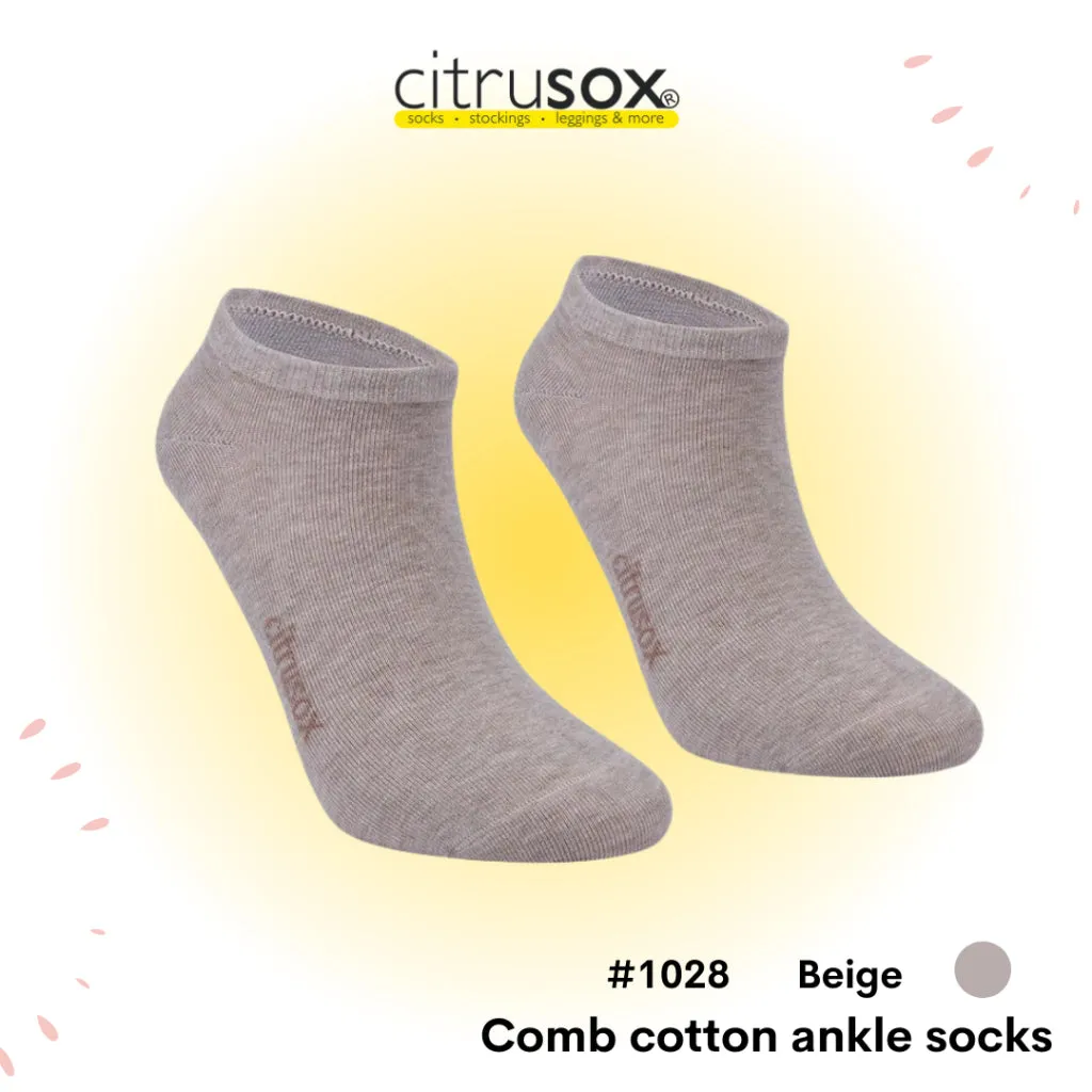 Combed Cotton Ankle Socks