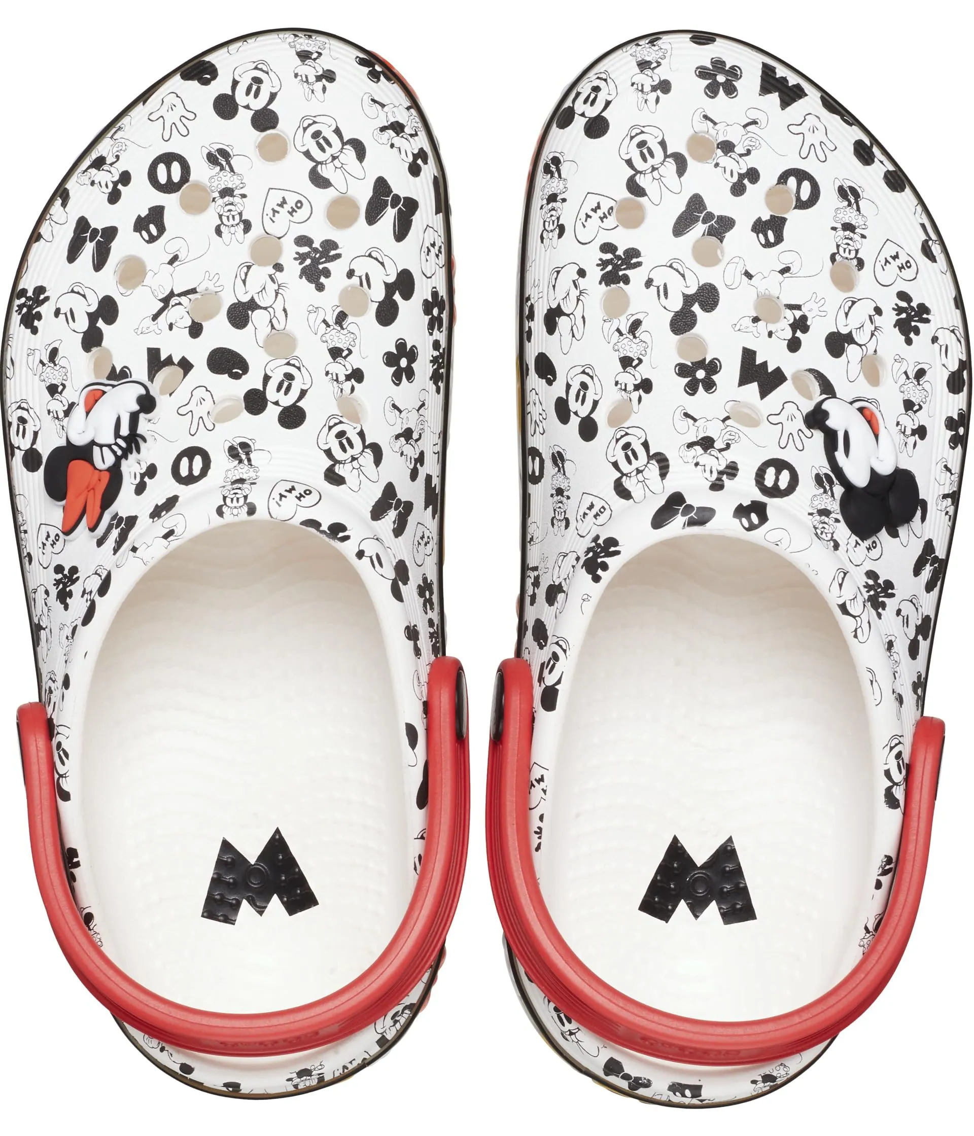 Crocs Kids Mickey Off Court Clog (Little Kid/Big Kid), white