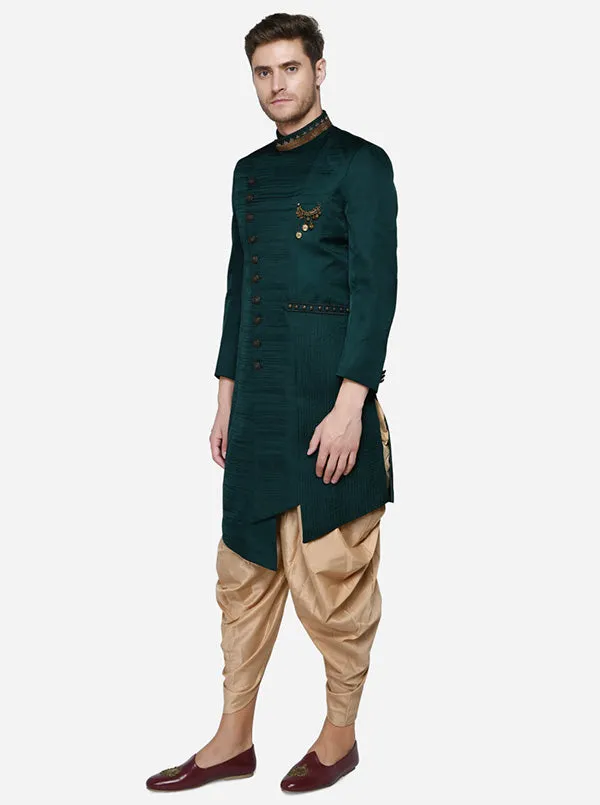 Dark Green Indowestern | Azania