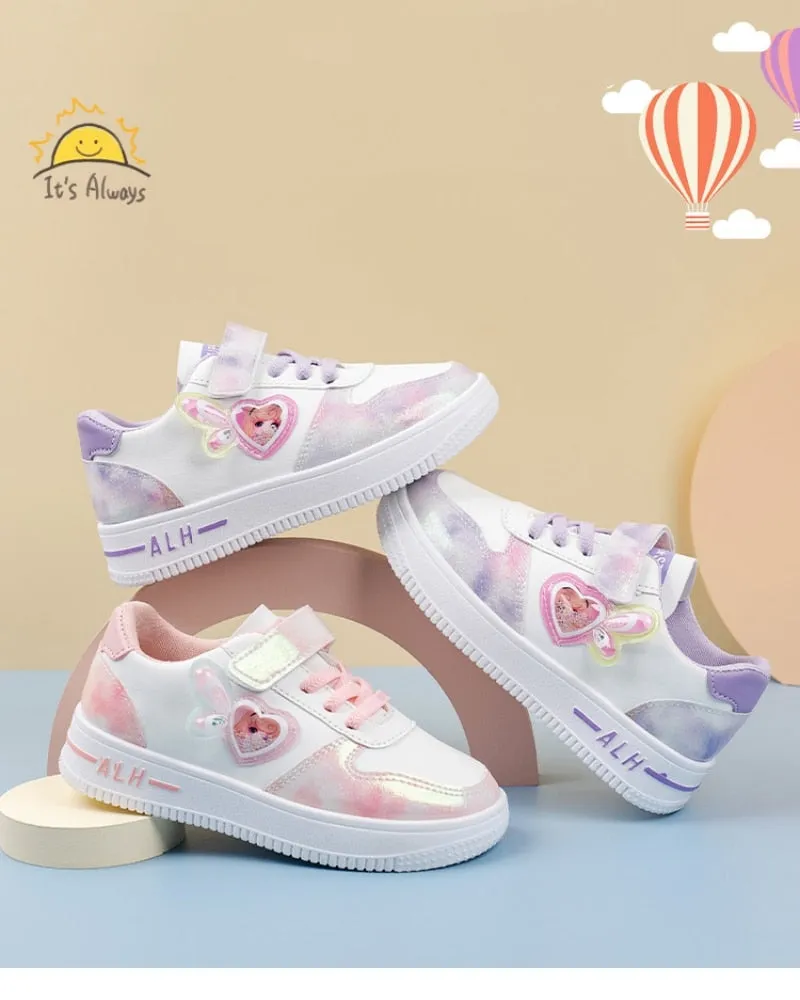 Girls Fashion Casual Shoes Rubber School Non-slip Lightweight Flat Children Girls Sport Shoes - YGSD50508