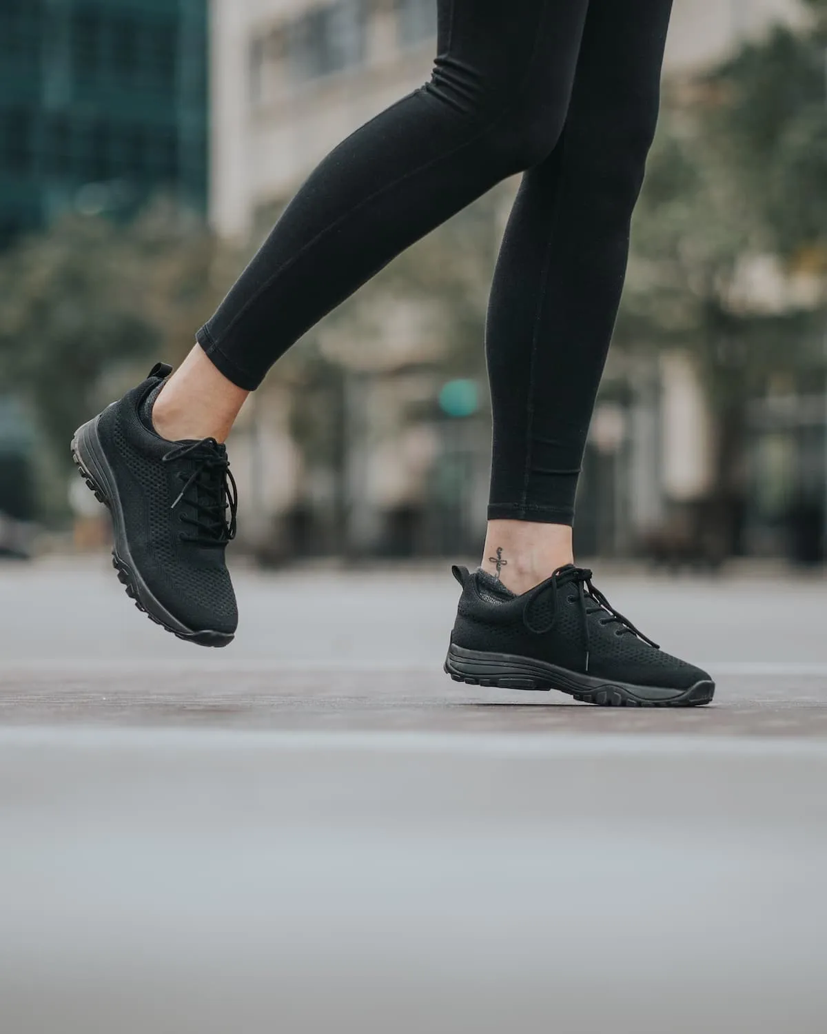 Grounding Sneaker • Black Bamboo Knit