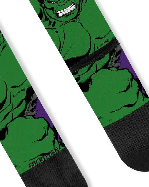 Hulk V2 Printed Cycling Socks