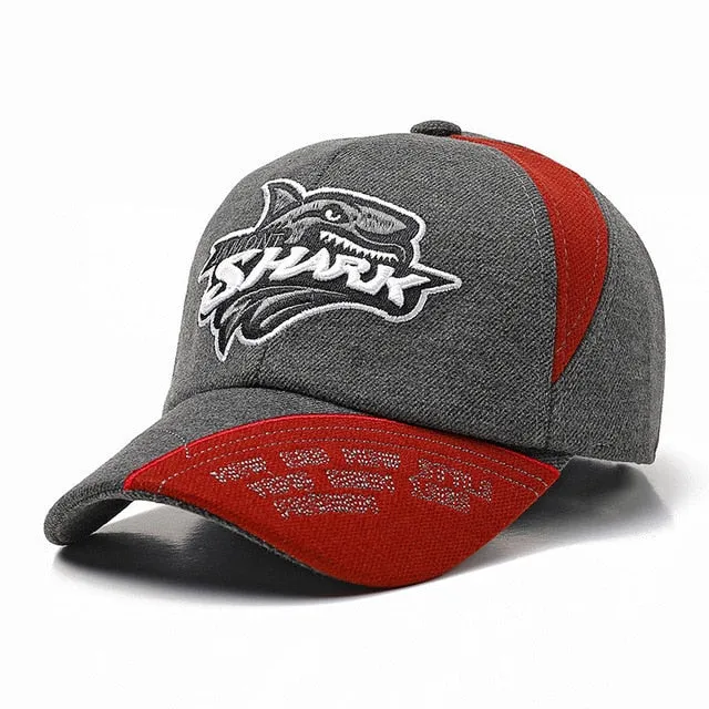 Jamont Graphic Shark Embroidered Baseball Cap