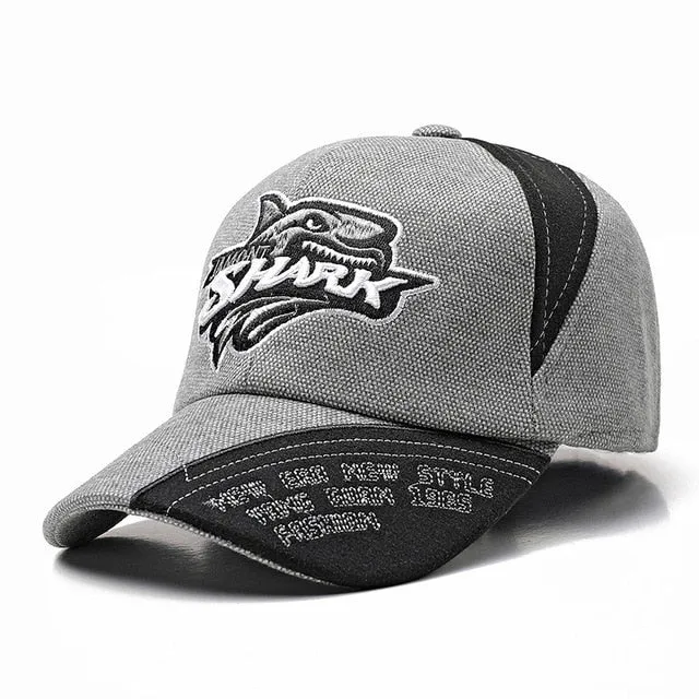 Jamont Graphic Shark Embroidered Baseball Cap