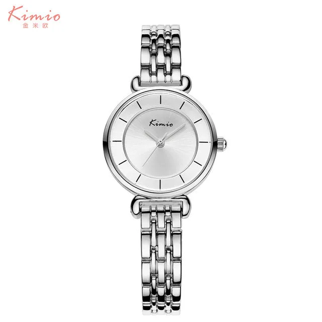 Ladies Time-limited Watches 2017 Women Watch Clover Famous Brand Fashion Stainless Steel Bracelet Quartz Wrist For Montre Femme