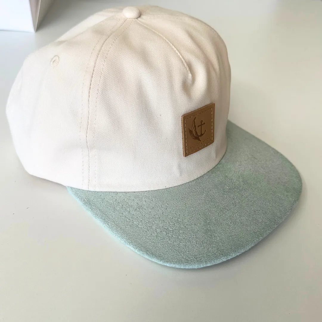 Matching Cruiser Cap - Beige canvas Sage Suede