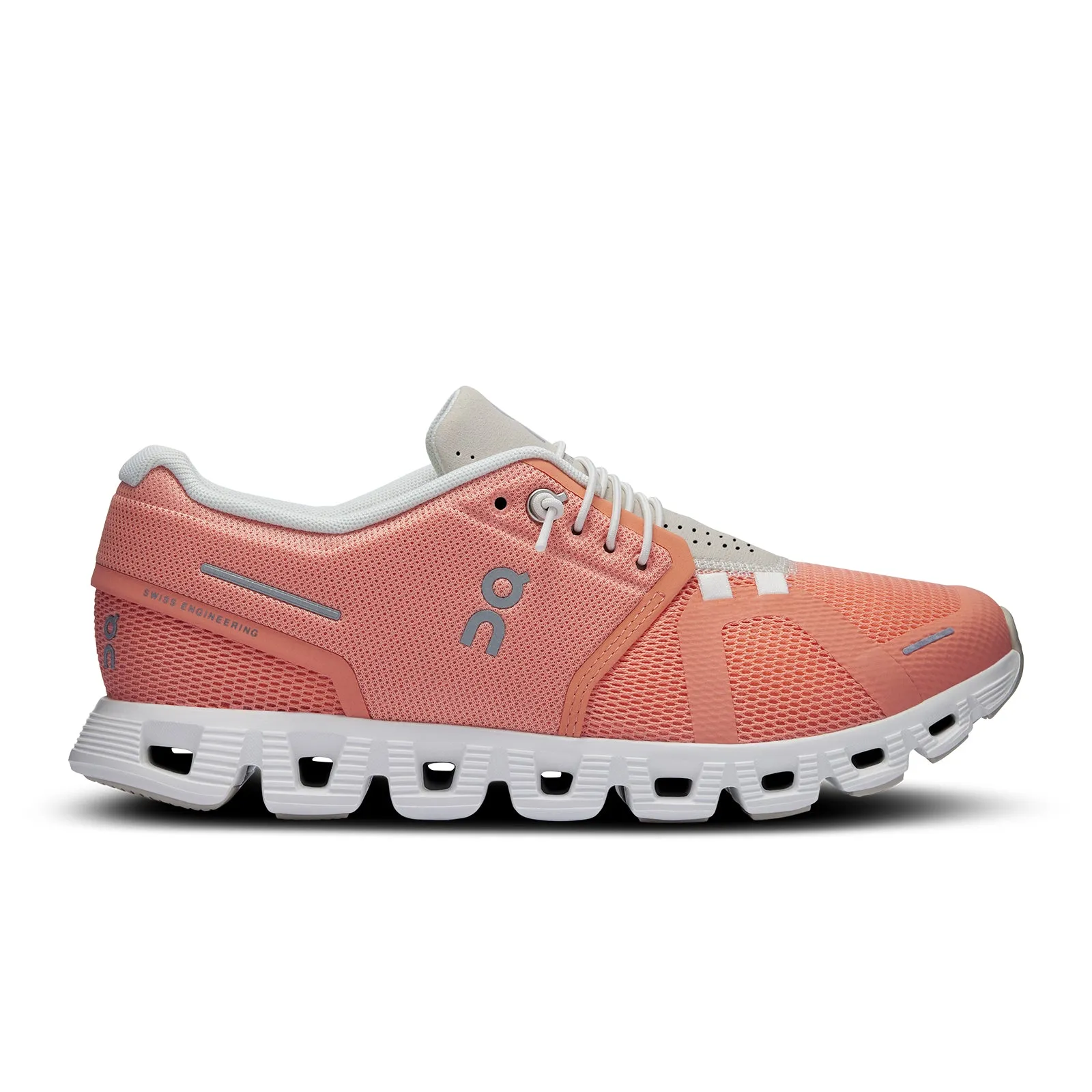 On Running Cloud 5 Running Shoe (Women) - Flamingo/Pearl