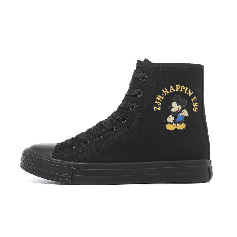 Owlkay Cartoon Cute Comfortable High-Top Shoes