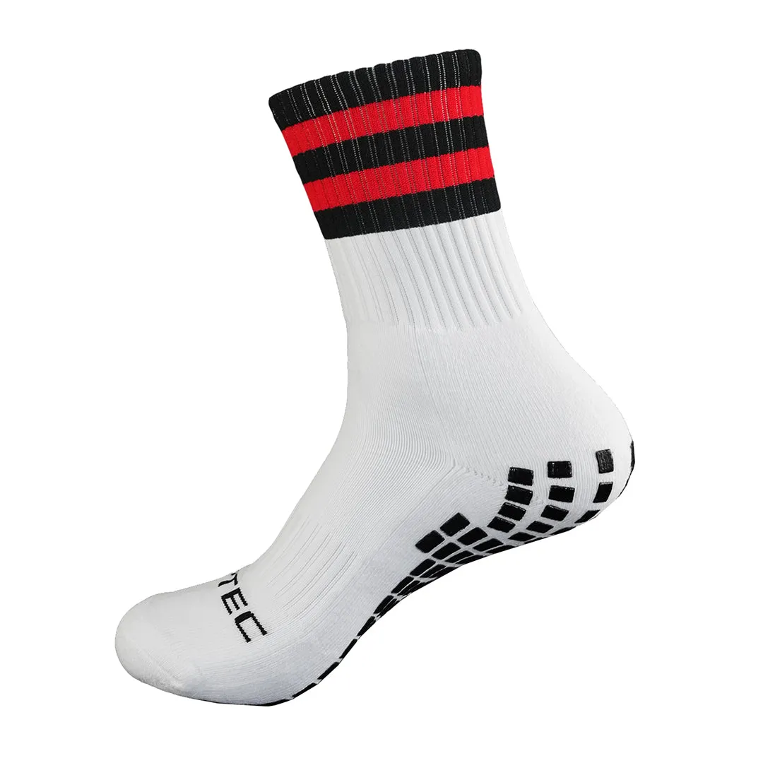 Red and Black Grip Socks