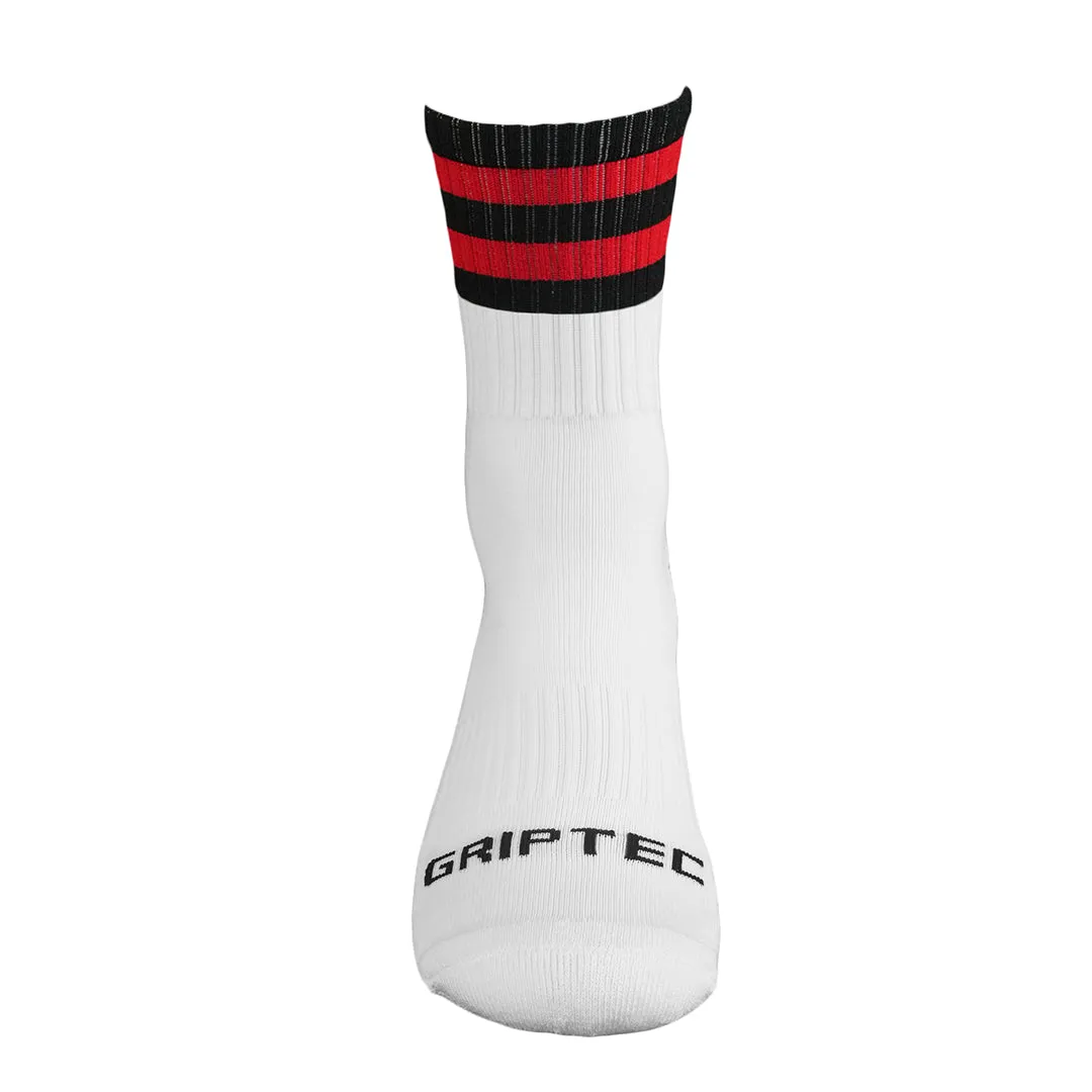 Red and Black Grip Socks