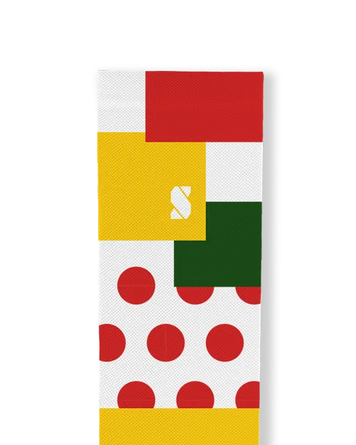 Retro Lapjes Printed Cycling Socks