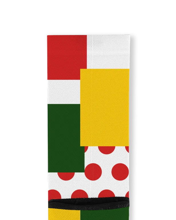 Retro Lapjes Printed Cycling Socks