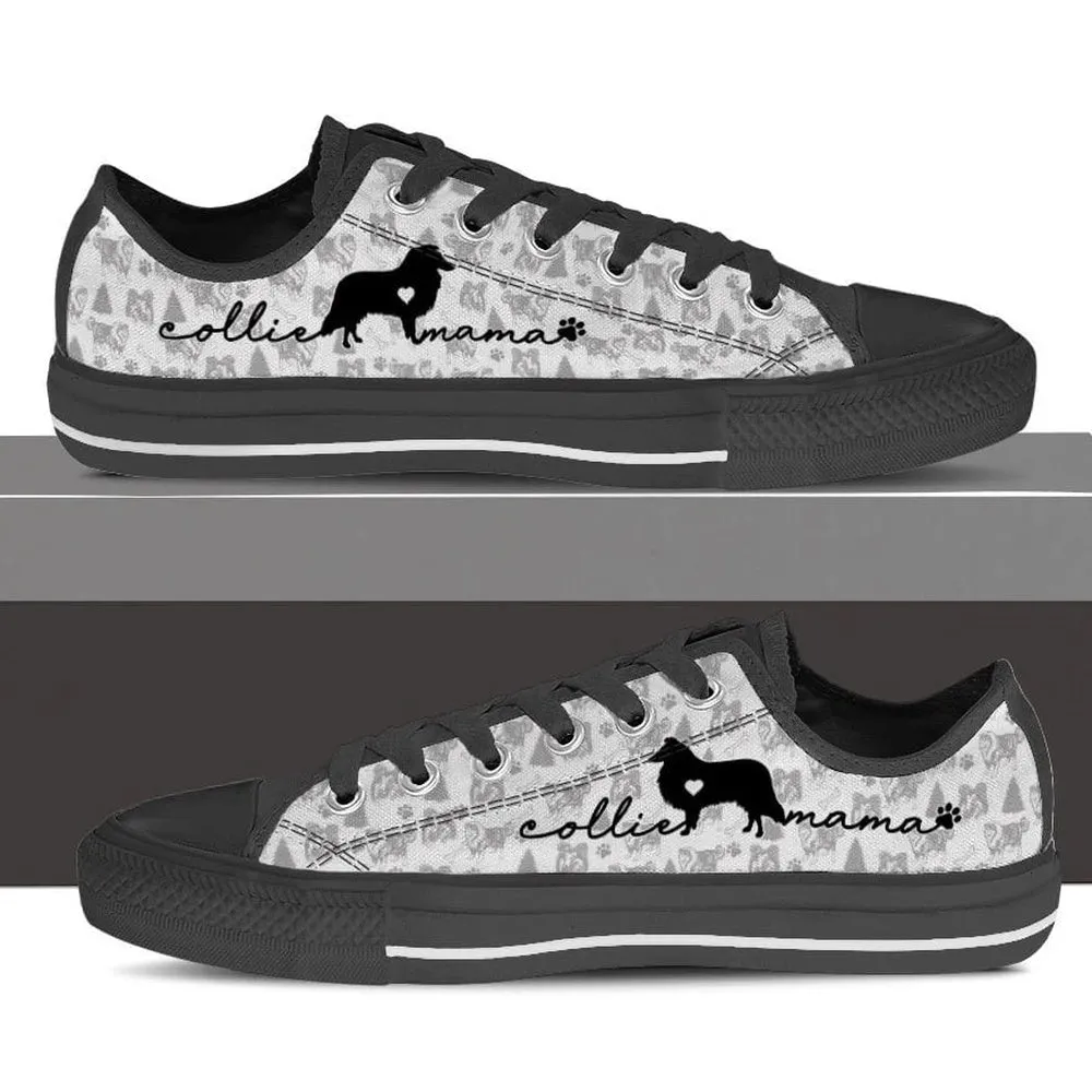 Rough Collie Low Top Shoes - Dog Walking Shoes Men Women, Dog Printed Shoes, Canvas Shoes For Men, Women