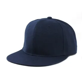 Solid Color Hip Hop Snapback Baseball Cap