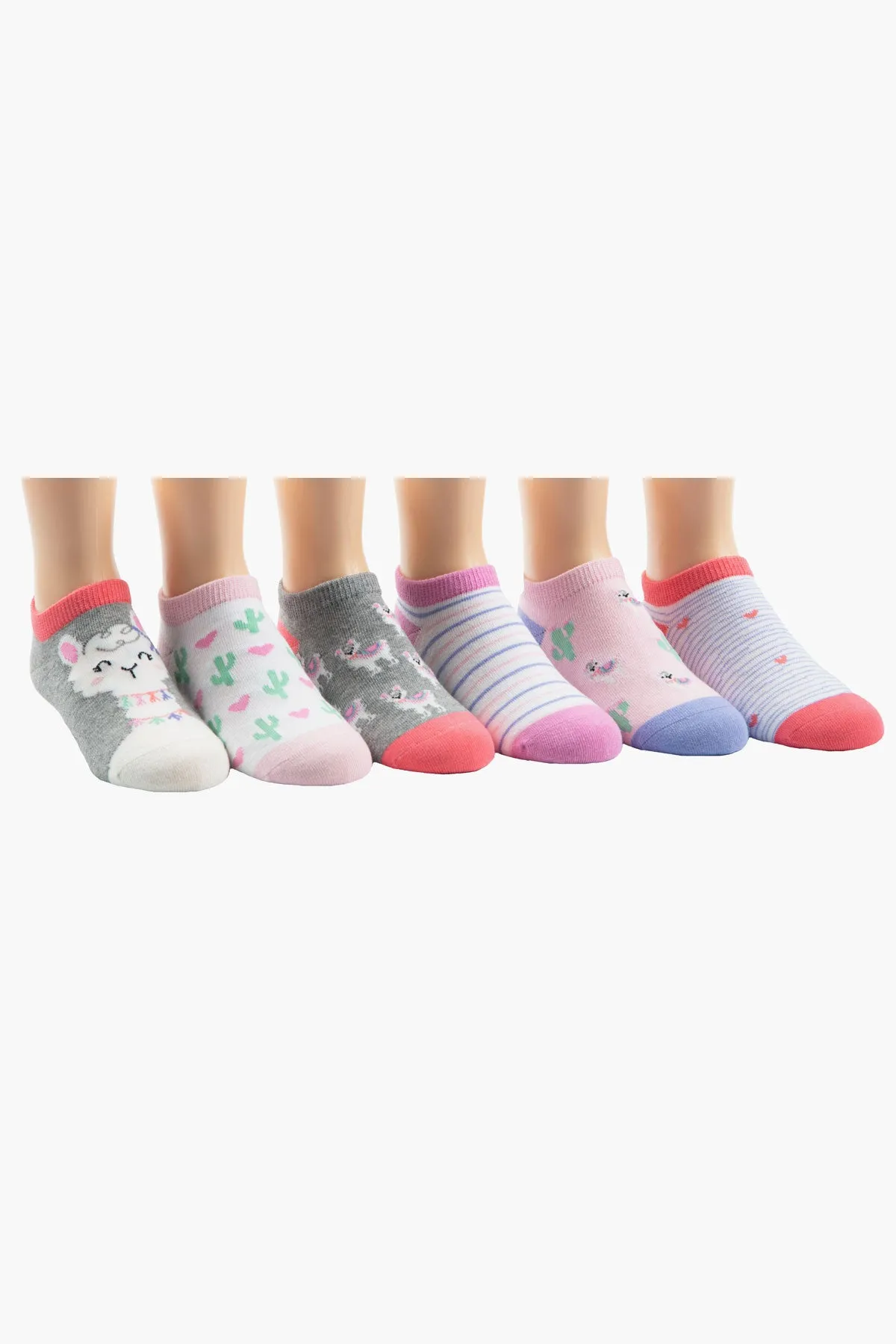 Stride Rite Lyla Llama Girls Socks 6-Pack