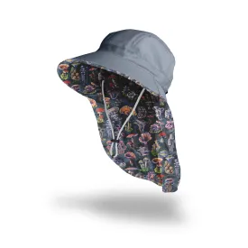 Sun Hat - Fungi Forager’s - Grey