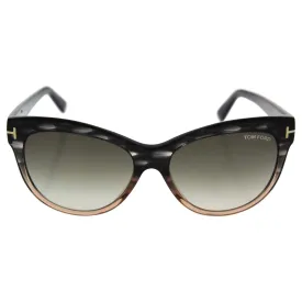 Tom Ford Sunglasses - Lily/Frame: Green Lens: Brown-TF043020P