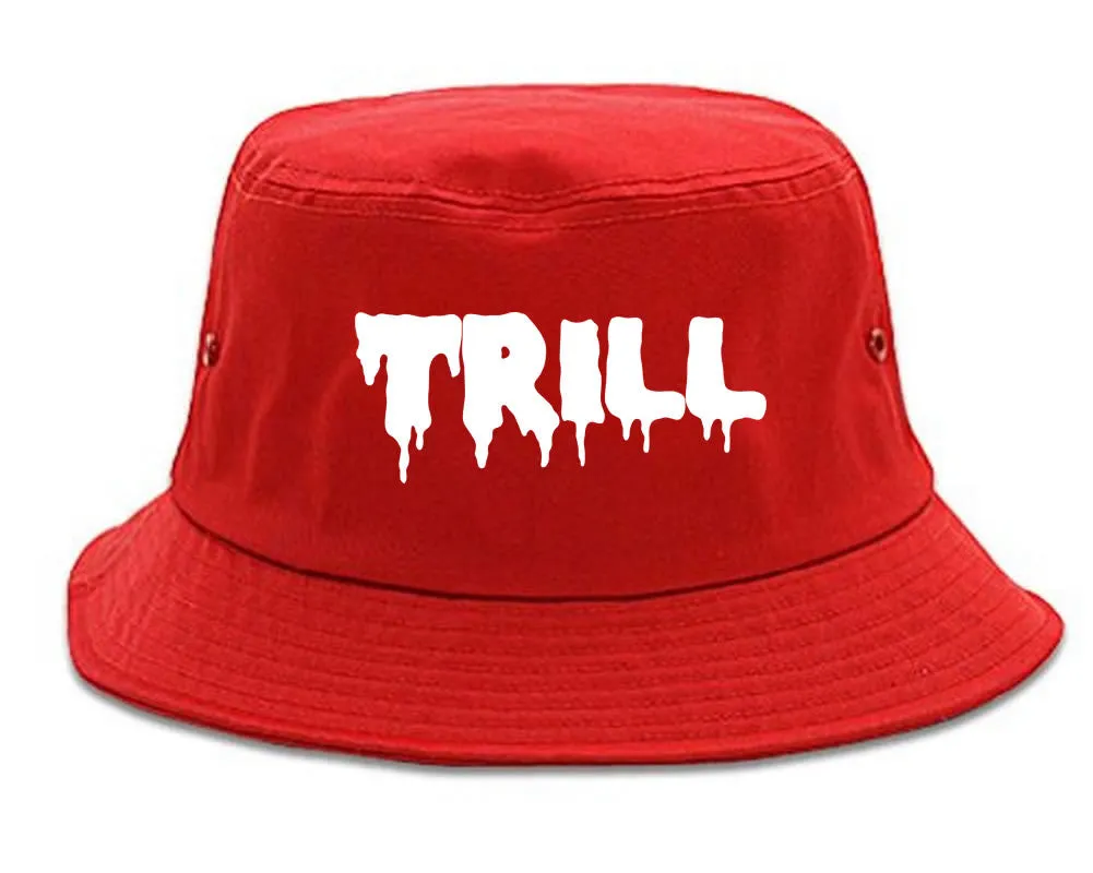 Trill Blood Drip Font Bucket Hat