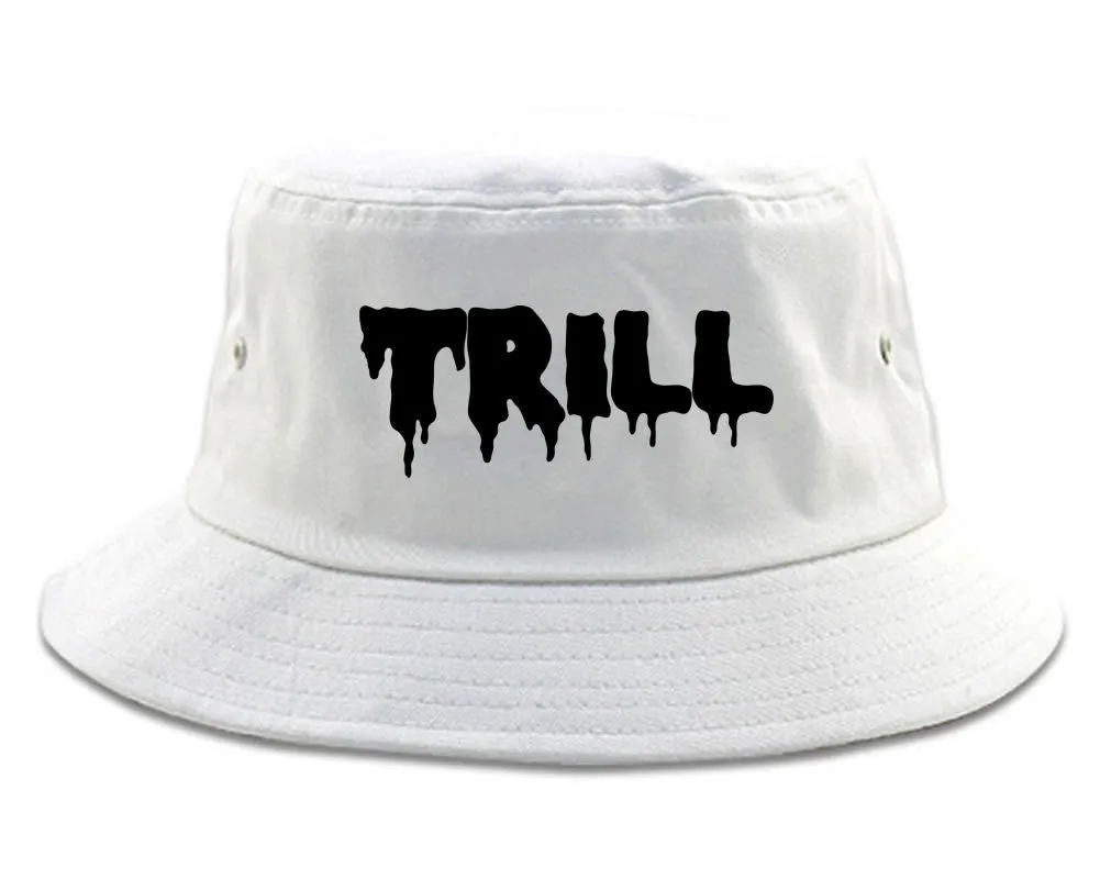 Trill Blood Drip Font Bucket Hat