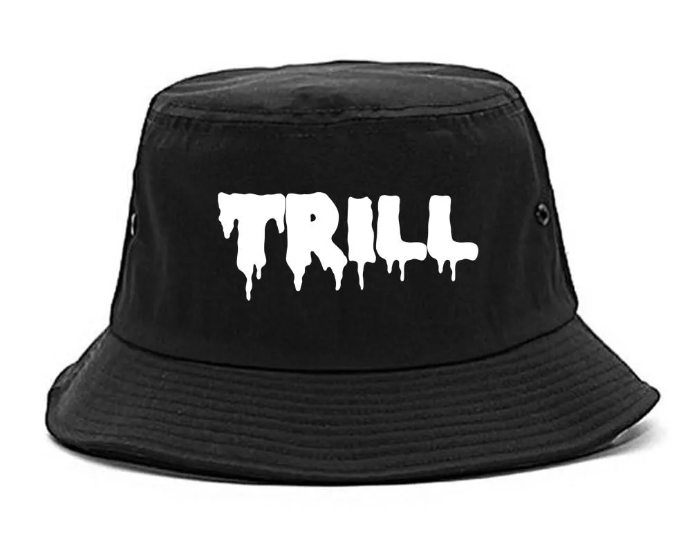 Trill Blood Drip Font Bucket Hat