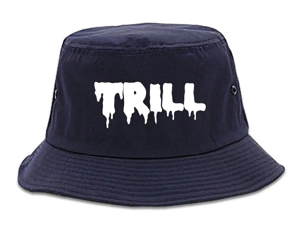 Trill Blood Drip Font Bucket Hat