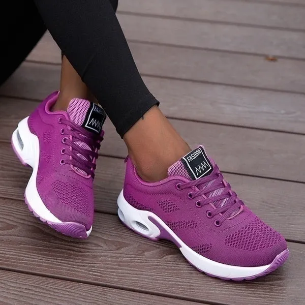 Women Running Shoes Breathable Mesh Outdoor Light Weight Sports Shoes Casual Walking Sneakers - WSA50030